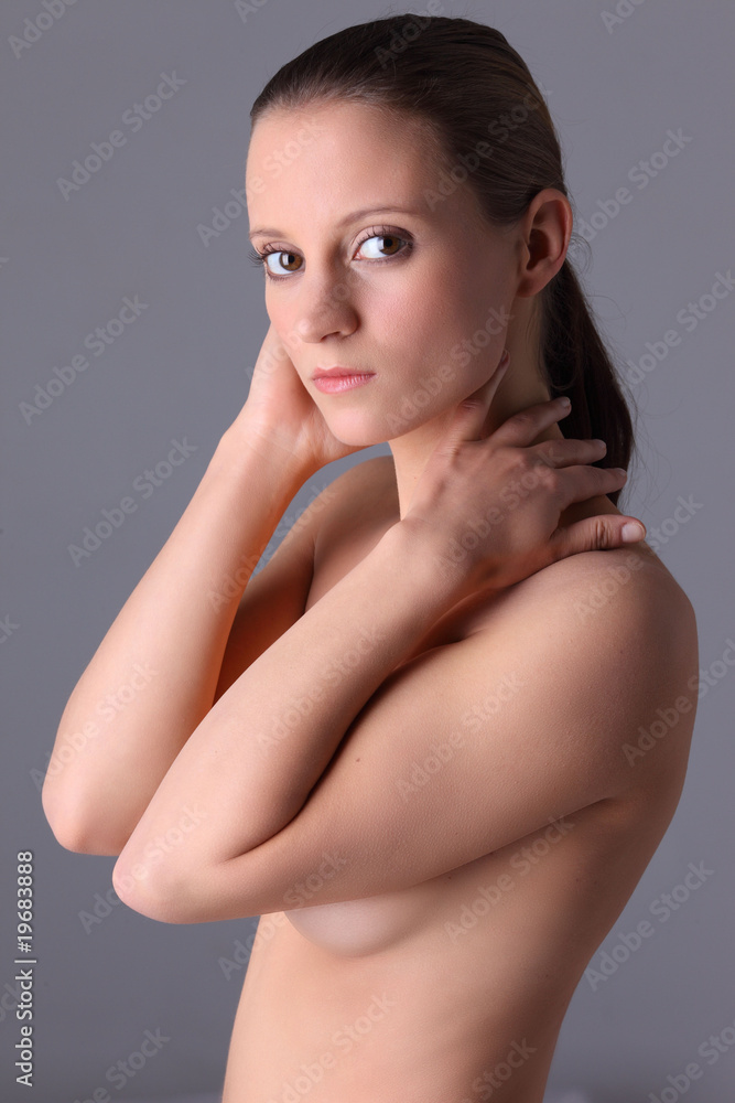 portrait de jeune femme nue Stock Photo