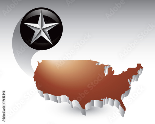silver star bronze united states icon