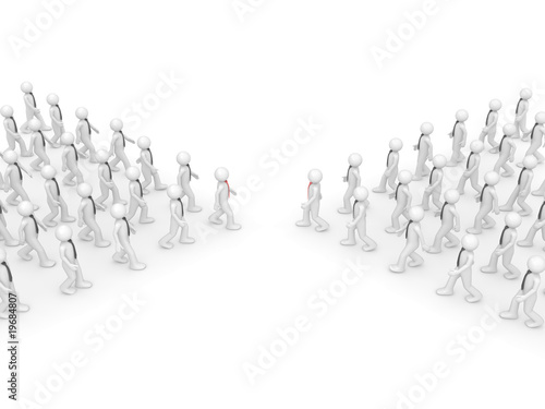 Wallpaper Mural Negotiations - two team leaders Torontodigital.ca