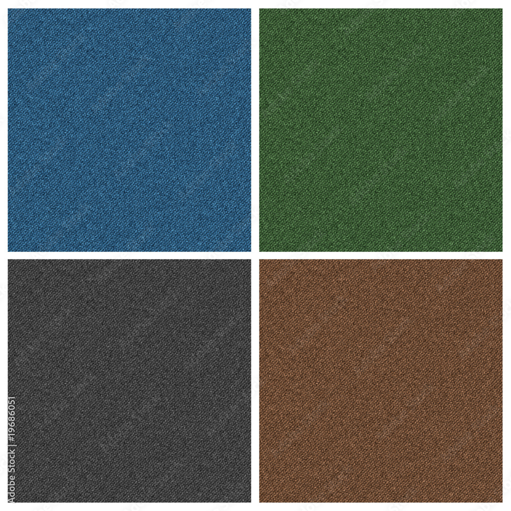 Fototapeta premium Denim texture in four common colors