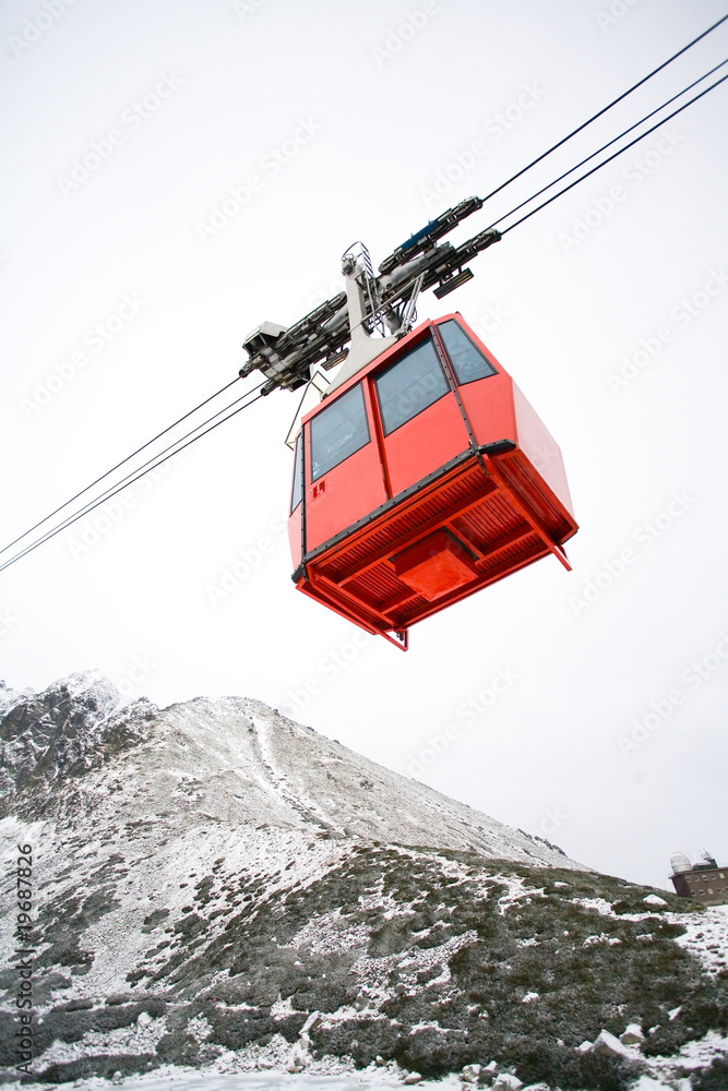 Obraz premium Cable car, Slovakia mountains