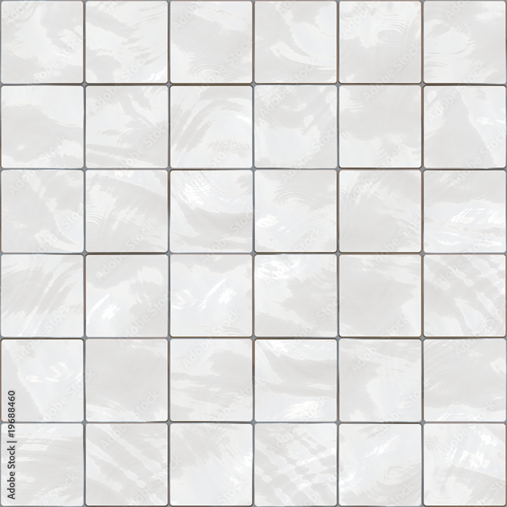 Shiny seamless white tiles texture Stock Illustration