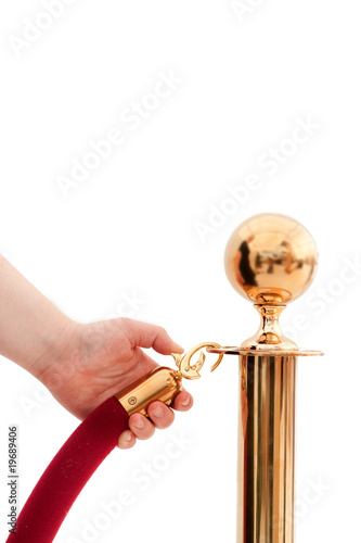 V.I.P only!!!  Hand opening red rope