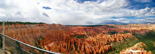 Stitched panorama. Slopes of Bryce canyon. Utah. USA