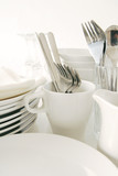 White tableware