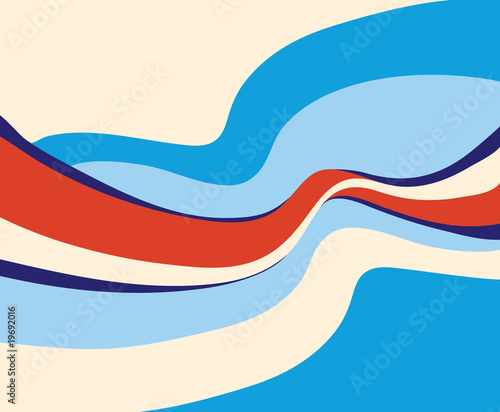 Waves - Colorful Vector Illustration.