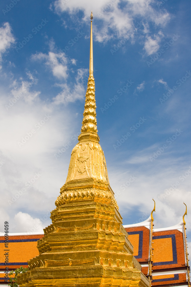 Thailand, Bangkok.The temple in the Grand palace area. Thailand, Bangkok.The temple in the Grand palace area.