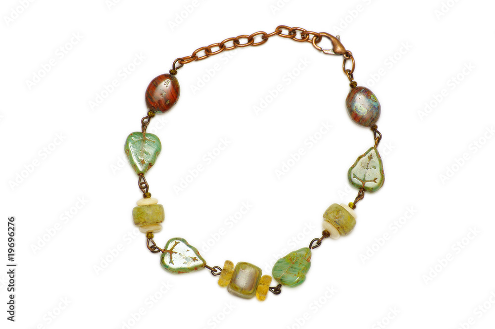 A necklace of glass bracelet, industrial arts A necklace of glass bracelet, industrial arts