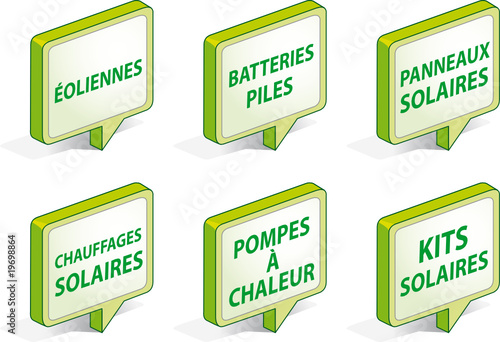 Etiquette 3D - VECTEUR - Energies nouvelles (#2)