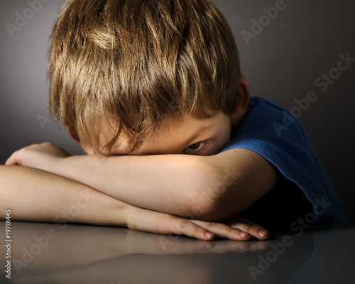 Принти на полотні Boy in depression