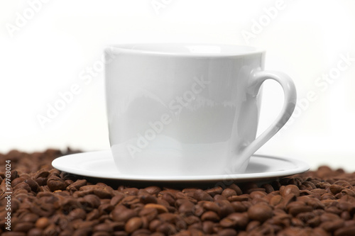 Cup , costing on coffee grain