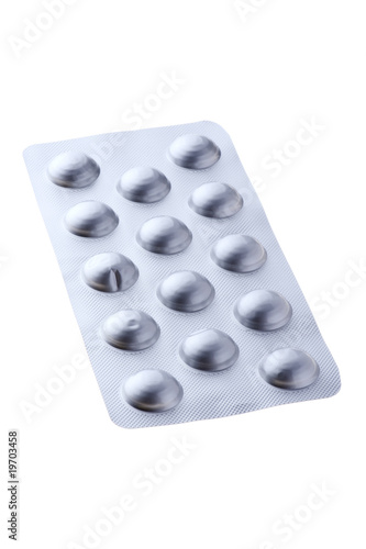 Medical Tablets isolated on white background