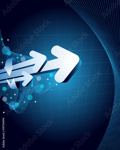 Blue abstract background with place for your text