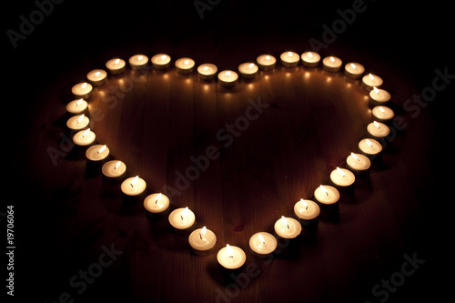 Kerzen Herz