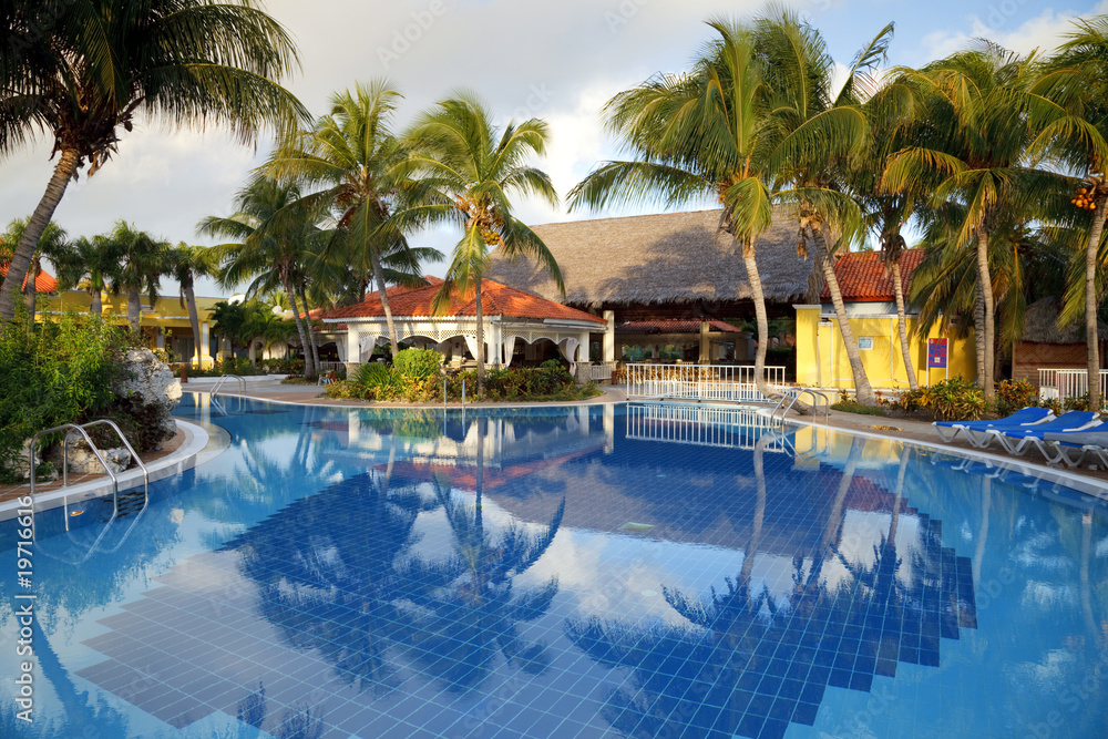 swimming pool and hotel resort