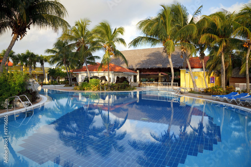 swimming pool and hotel resort