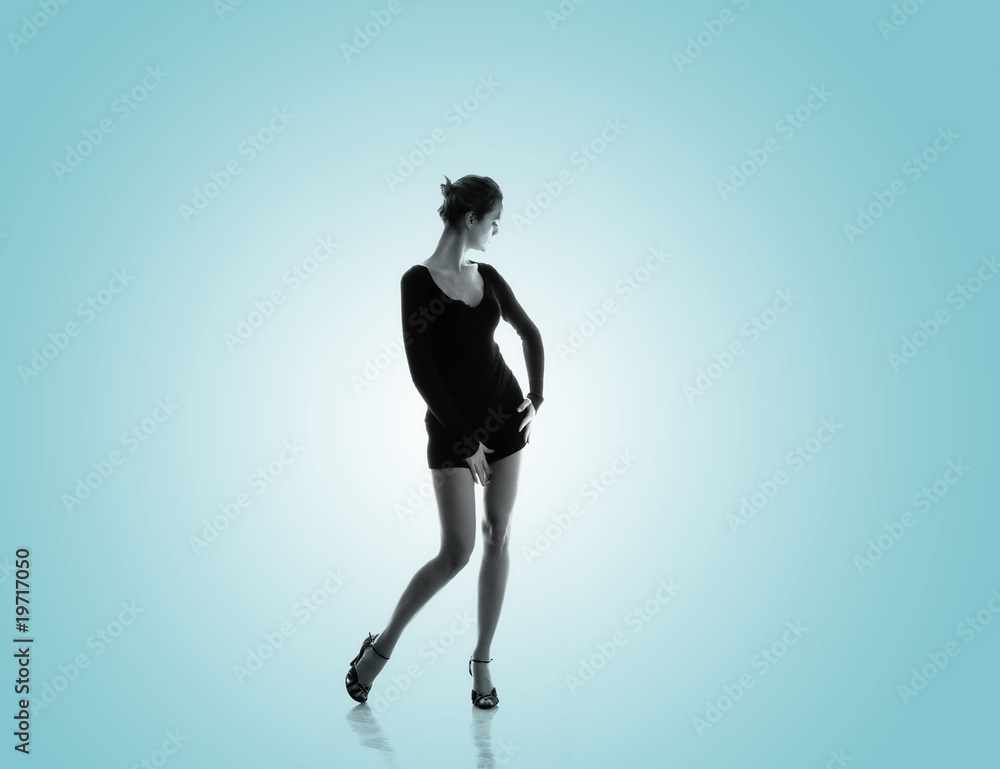 Outlines of a beautiful young woman Outlines of a beautiful young woman