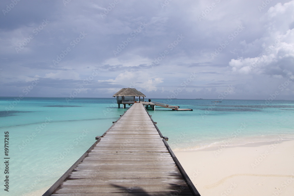 Maldivas, Playa y hotel