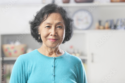 Senior woman looking at camera