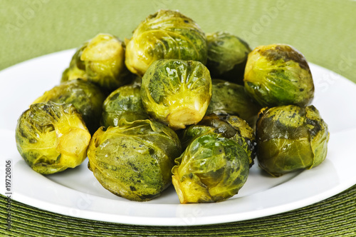 Plate of brussels sprouts