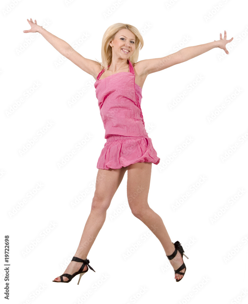 Fototapeta premium jumping woman