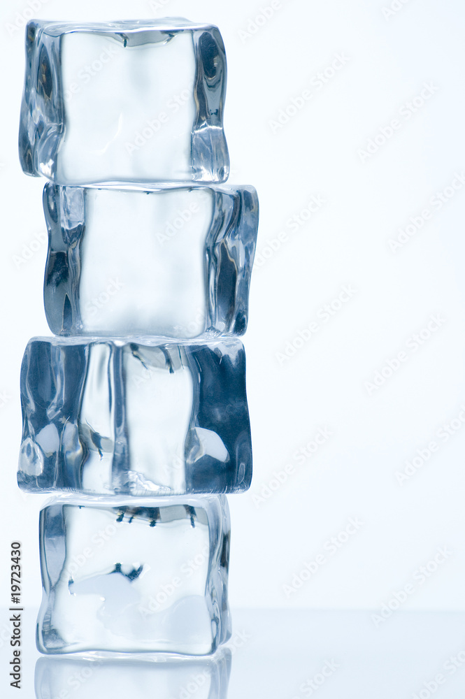 pile of ice cubes with reflection pile of ice cubes with reflection