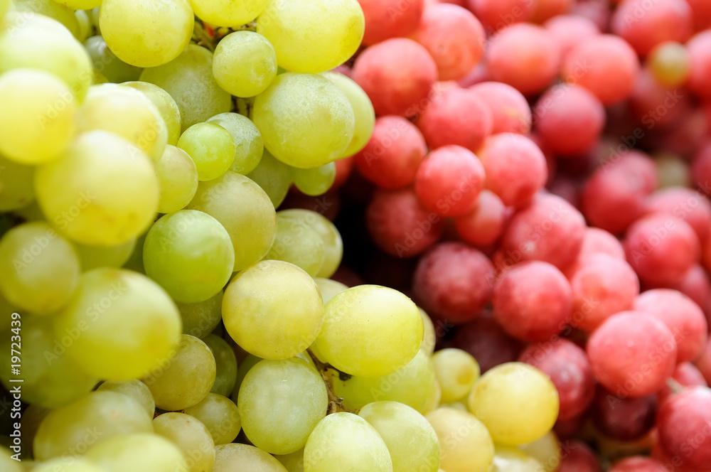 red and green grape