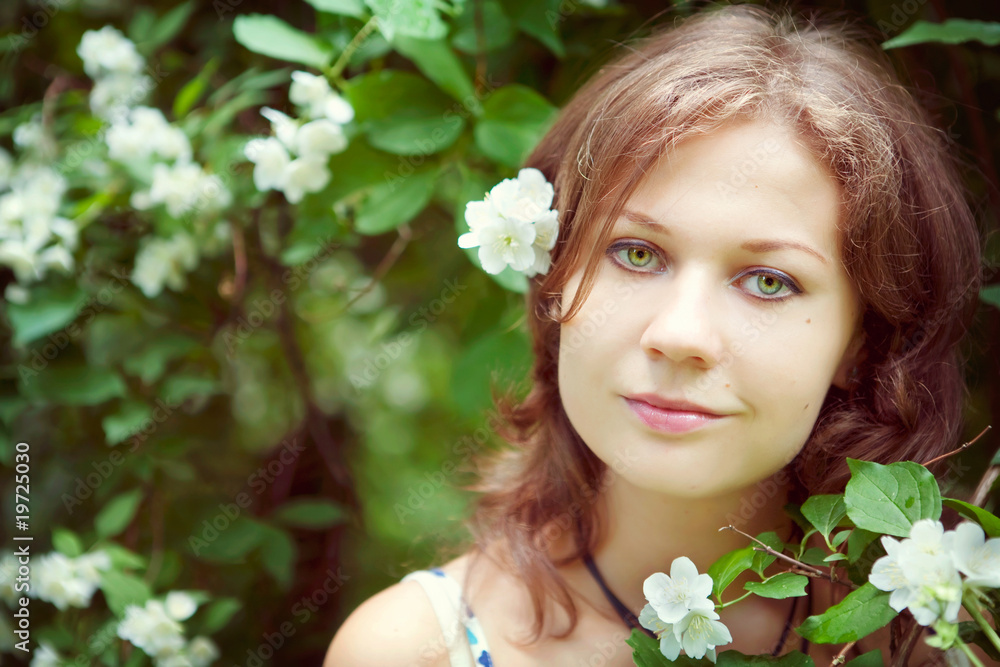 Portrait of a young happy woman Portrait of a young happy woman