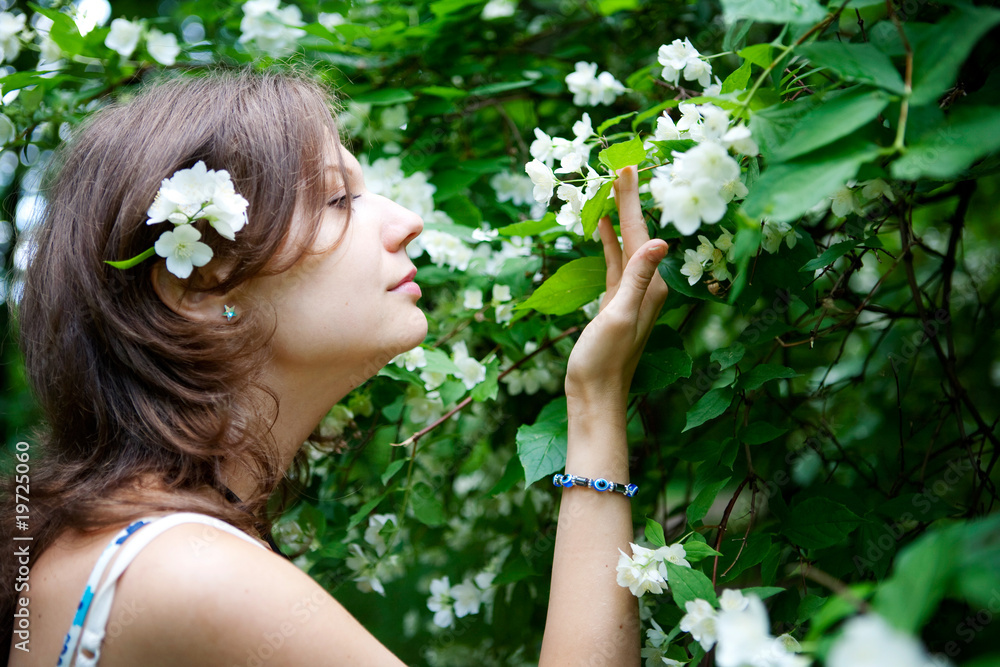 Fototapeta premium Portrait of a young happy woman