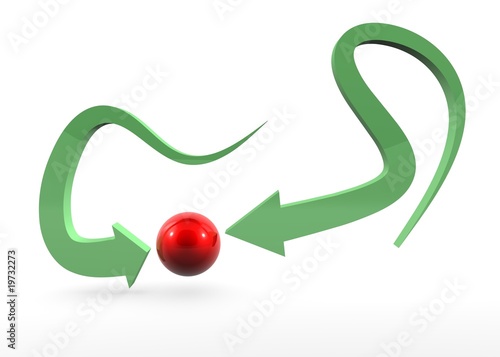 Green Arrow  Red Sphere photo
