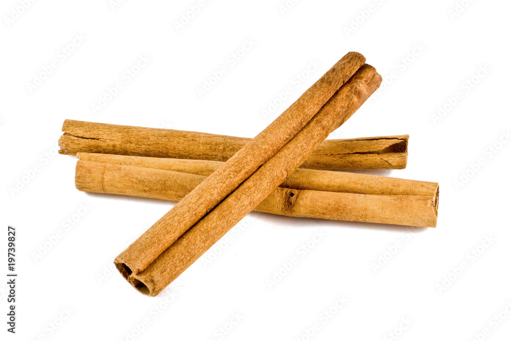 Cinnamon sticks on white Cinnamon sticks on white