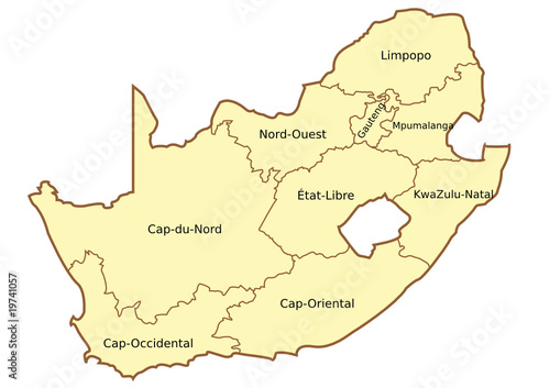 Provinces d'Afrique du Sud photo
