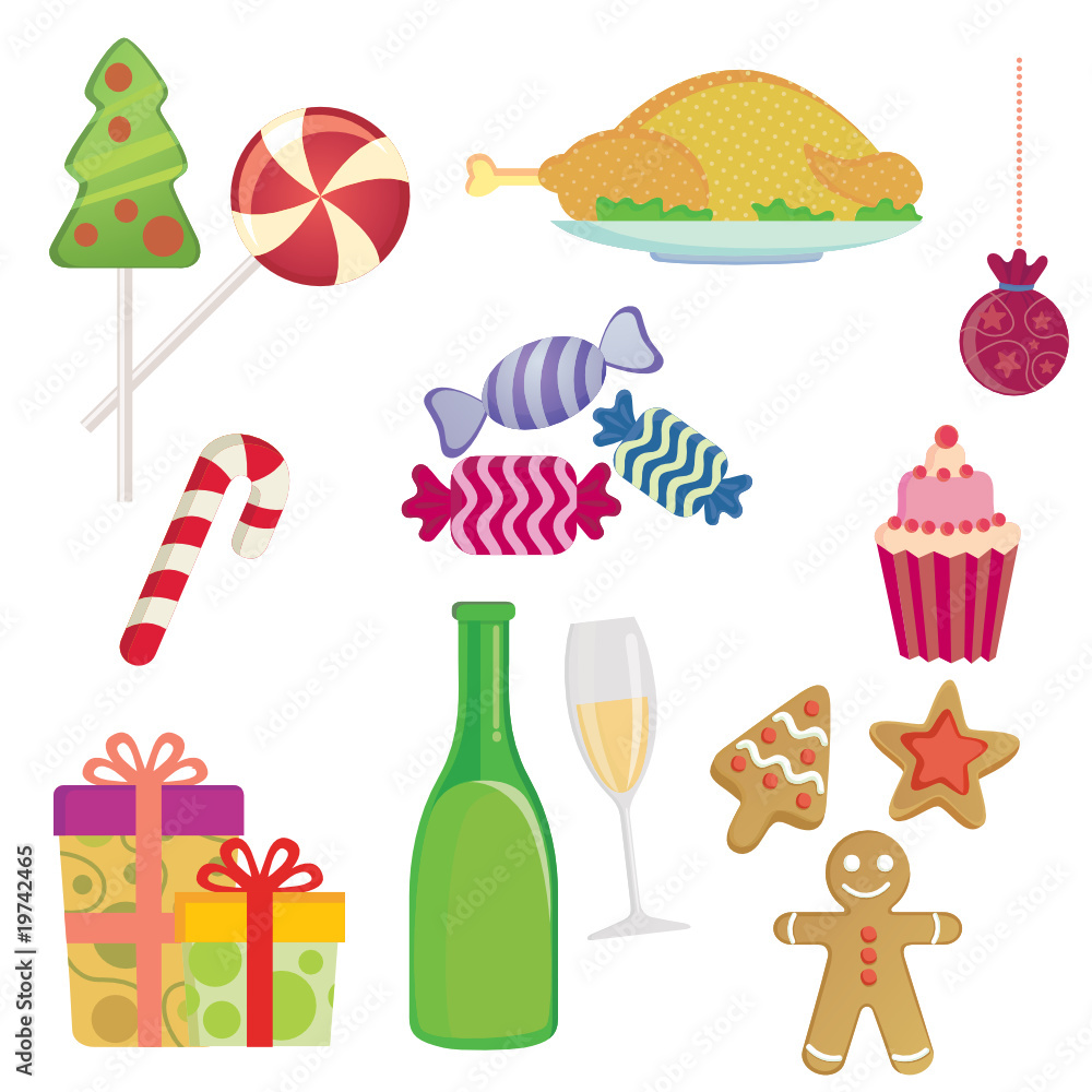 Fototapeta premium christmas food and sweets