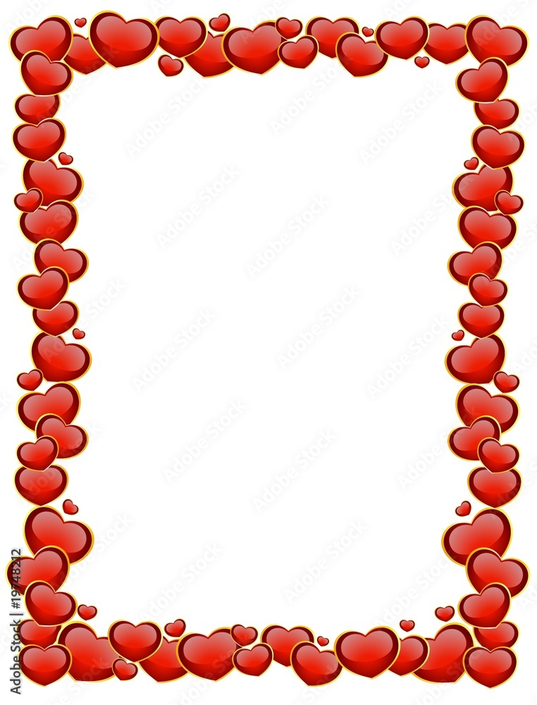 Obraz premium scope from beautiful hearts
