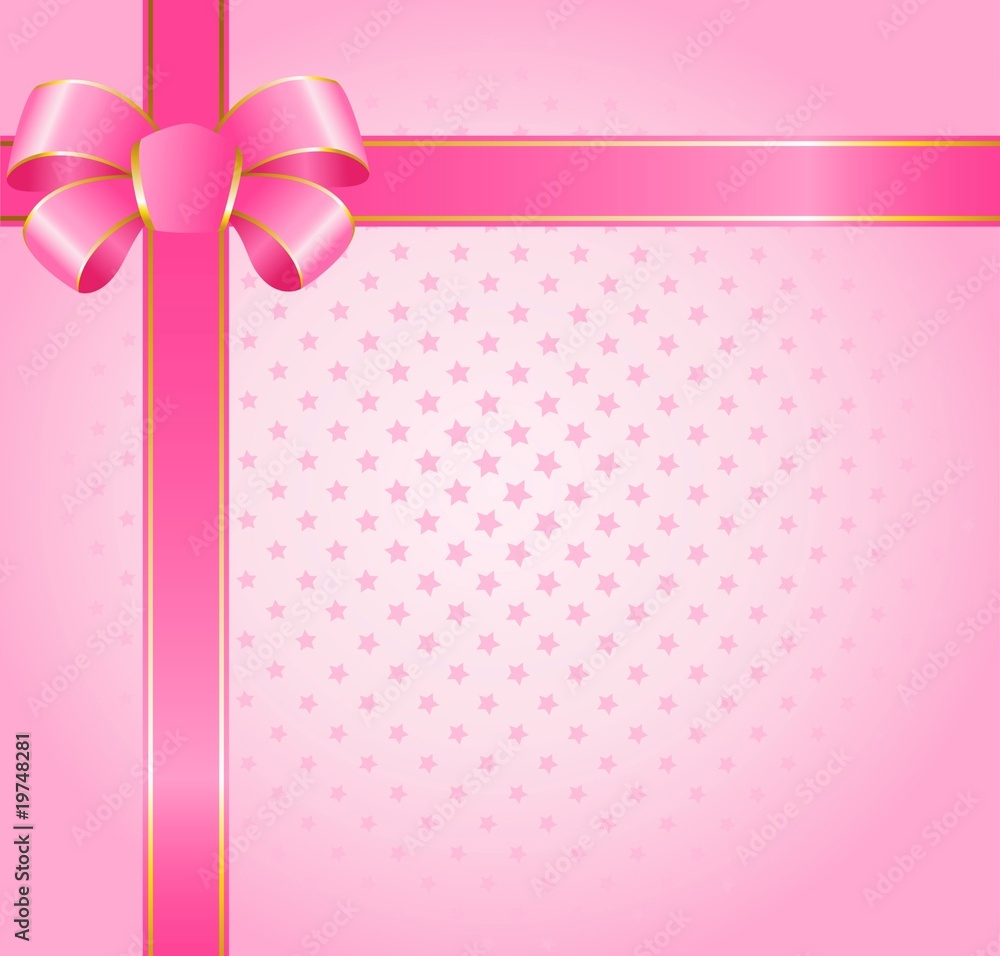 beautiful pink background with a big color bow