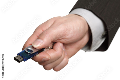 USB flash memory in hand