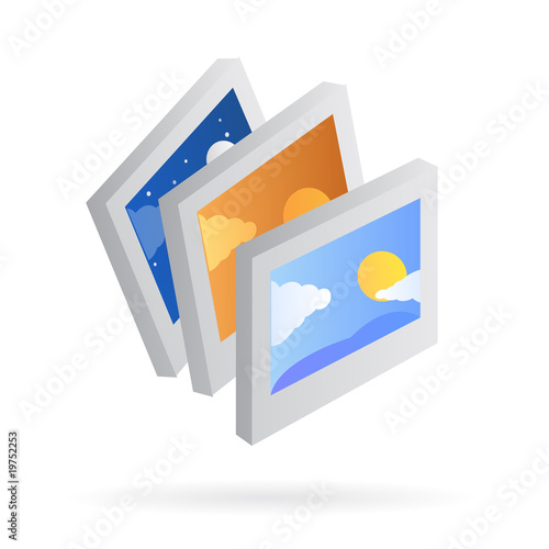 photo gallery vector icon