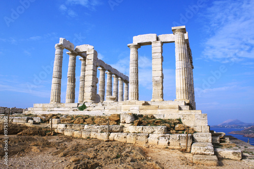 Obraz na płótnie Temple of Poseidon w salonie