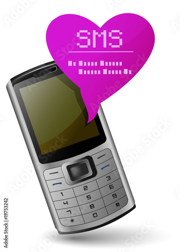 Valentine mobile phone. Send and Receive SMS Messages.