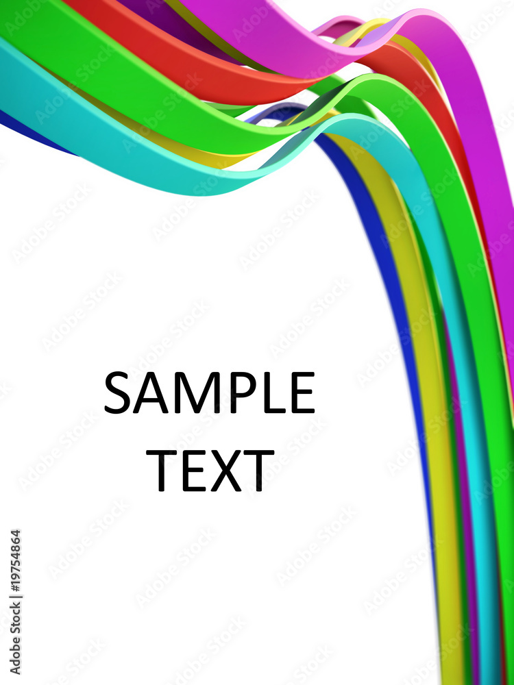 Fototapeta premium colored 3d lines