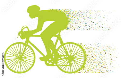 the green biker