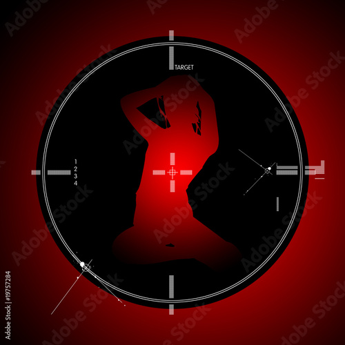 Obraz na plátně sexy target
