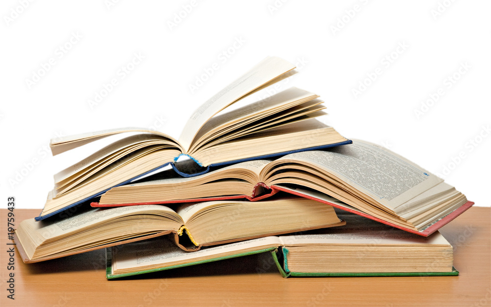 Pile of books isolated on white background Pile of books isolated on white background
