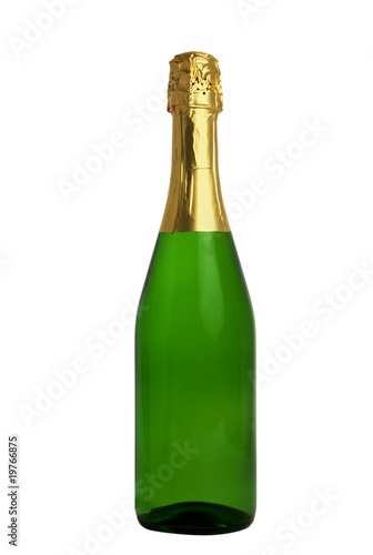 Champagne Bottle  Clipping path 