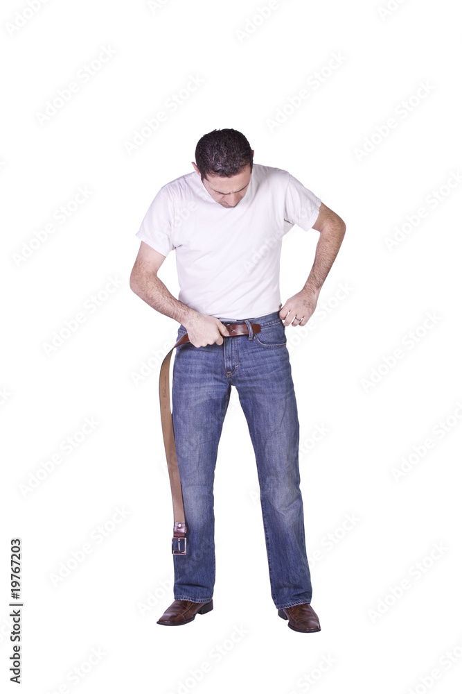 Casual Man Dressing Up Casual Man Dressing Up