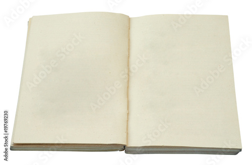 blank open book