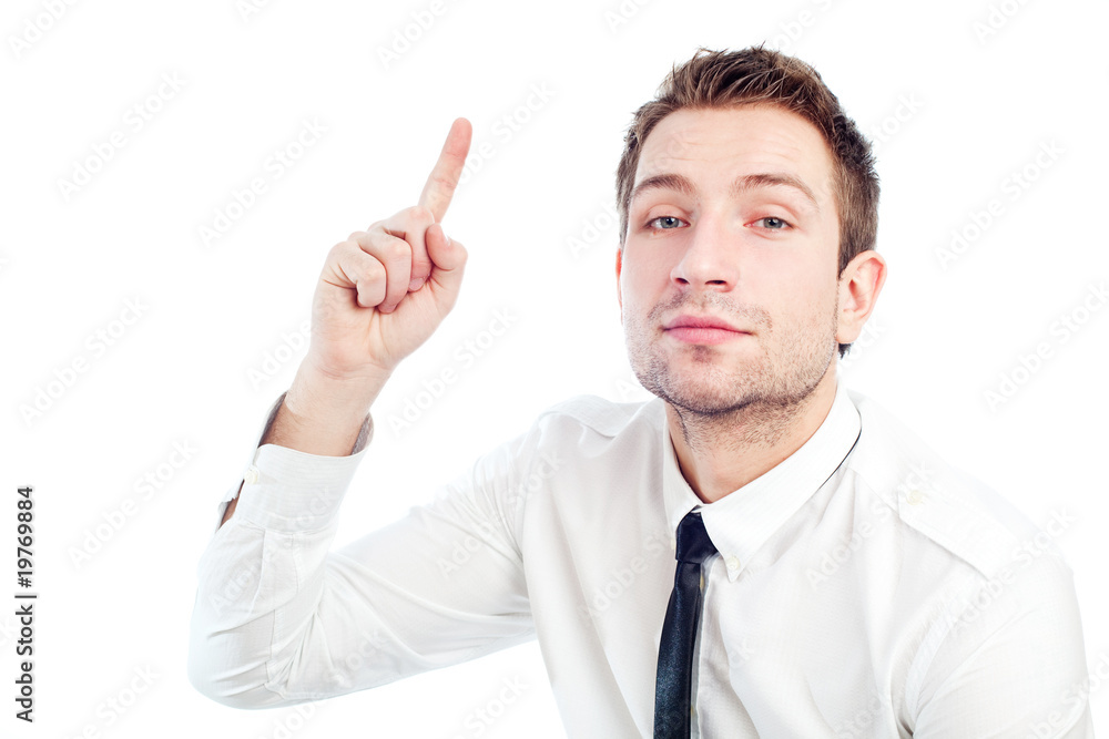 young businessman has an idea young businessman has an idea