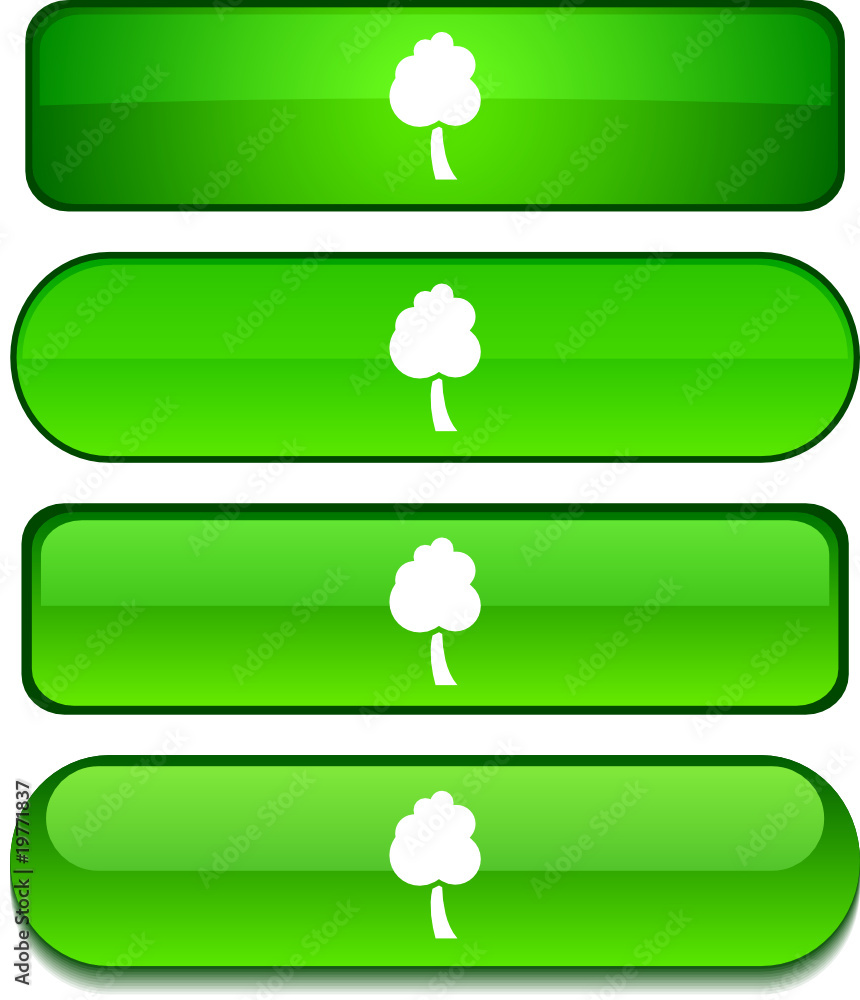 Obraz premium tree web buttons. Vector illustration