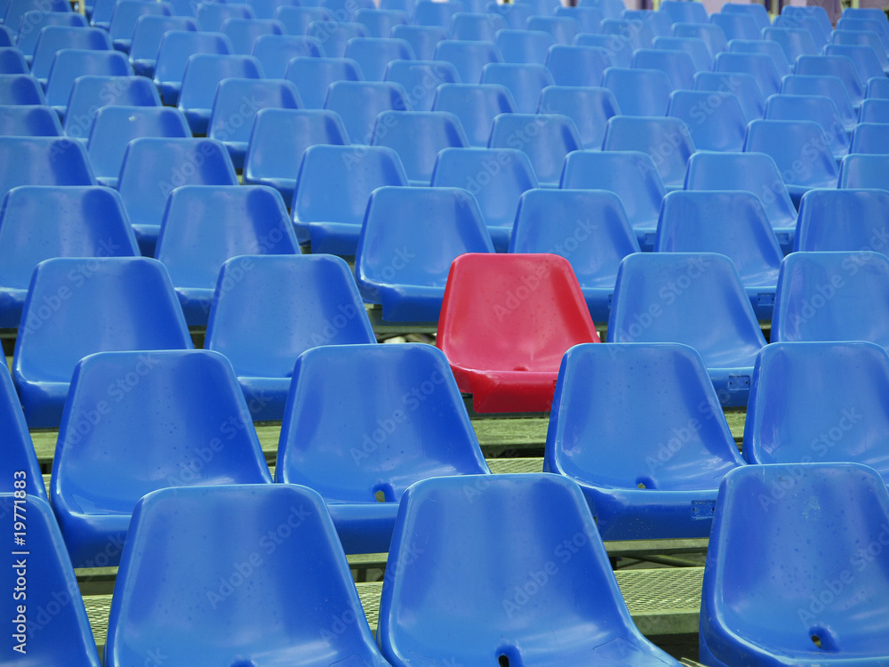 Naklejka premium Ehrenplatz auf einer Tribüne