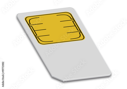 Simkarte 3D abstrakt